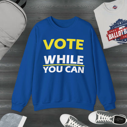 Democrats "VOTE" Unisex Crewneck Sweatshirt U.S. elections, unisex fit