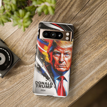 "DonaldTrump2024"    Durable Phone Case, (Samsuang/GooglePixel/iphone), (Wirless charging support)