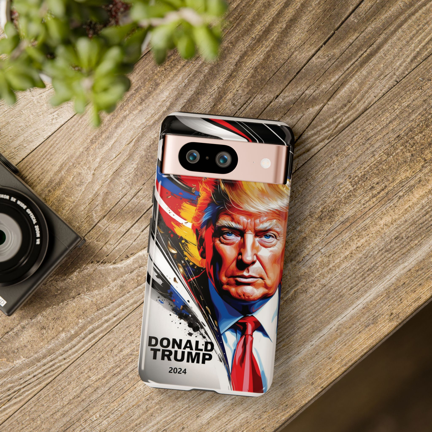 "DonaldTrump2024"    Durable Phone Case, (Samsuang/GooglePixel/iphone), (Wirless charging support)