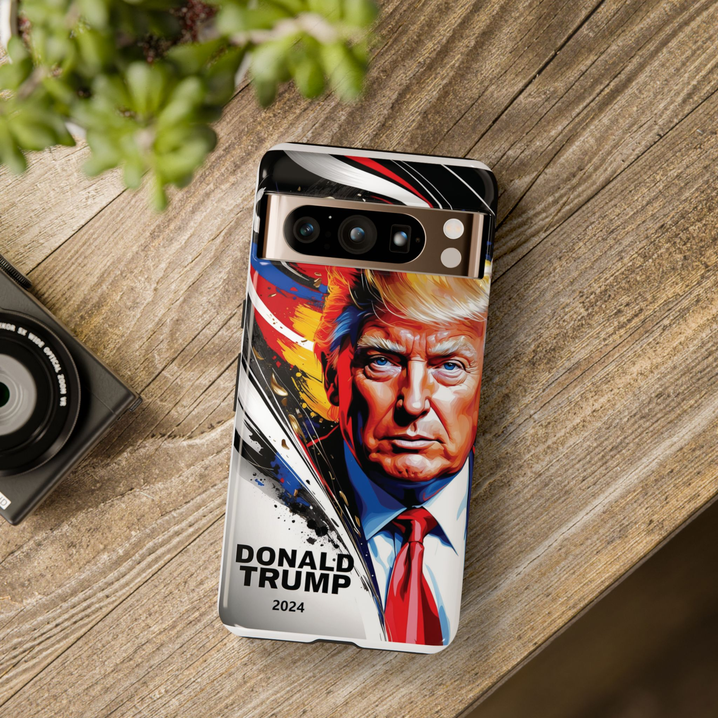 "DonaldTrump2024"    Durable Phone Case, (Samsuang/GooglePixel/iphone), (Wirless charging support)