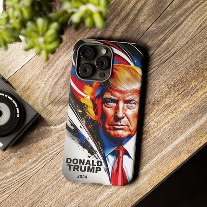 "DonaldTrump2024"    Durable Phone Case, (Samsuang/GooglePixel/iphone), (Wirless charging support)