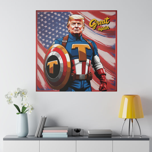 "Captain Trump" Matte Canvas