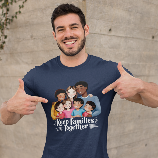 Democrats Keep Families Together Unisex T-shirt. U.S. elections, unisex fit, 100% cotton