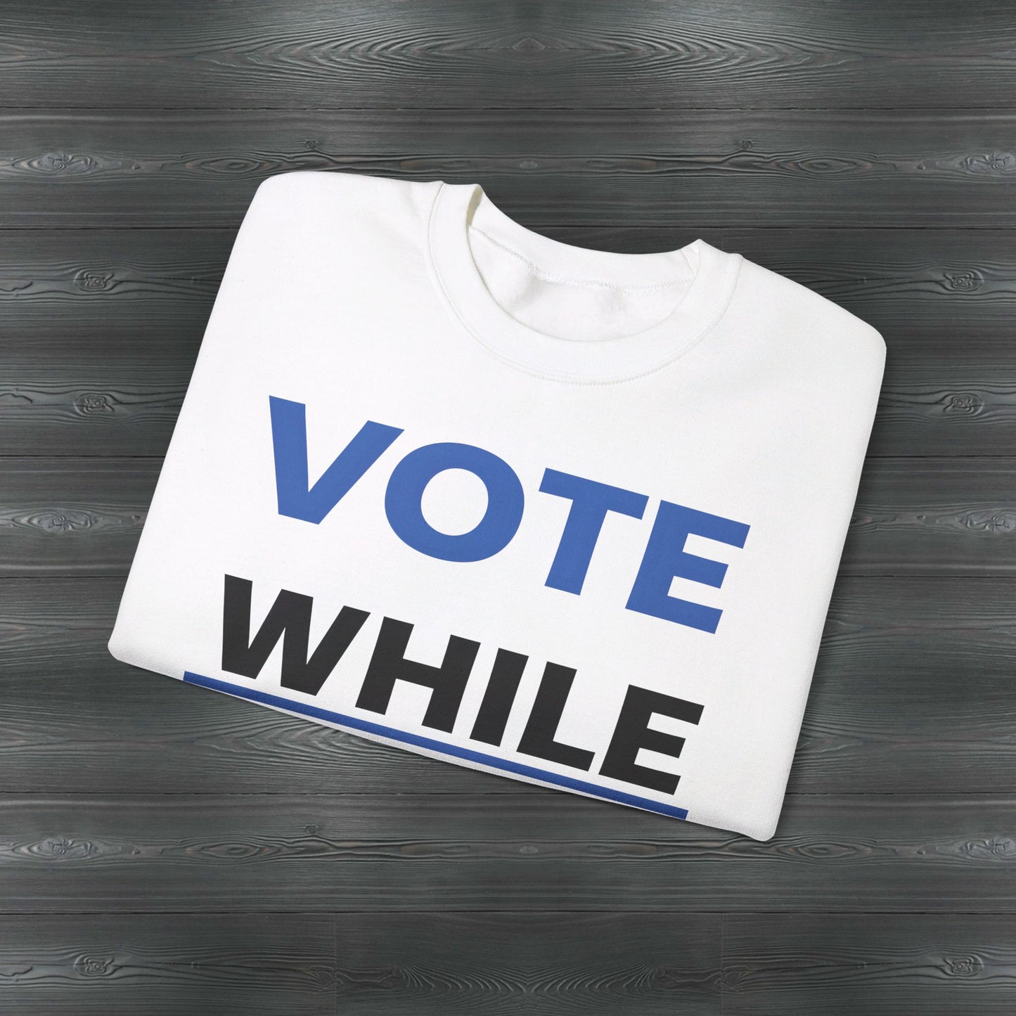 Democrats "VOTE" White Unisex Crewneck Sweatshirt U.S. elections, unisex fit