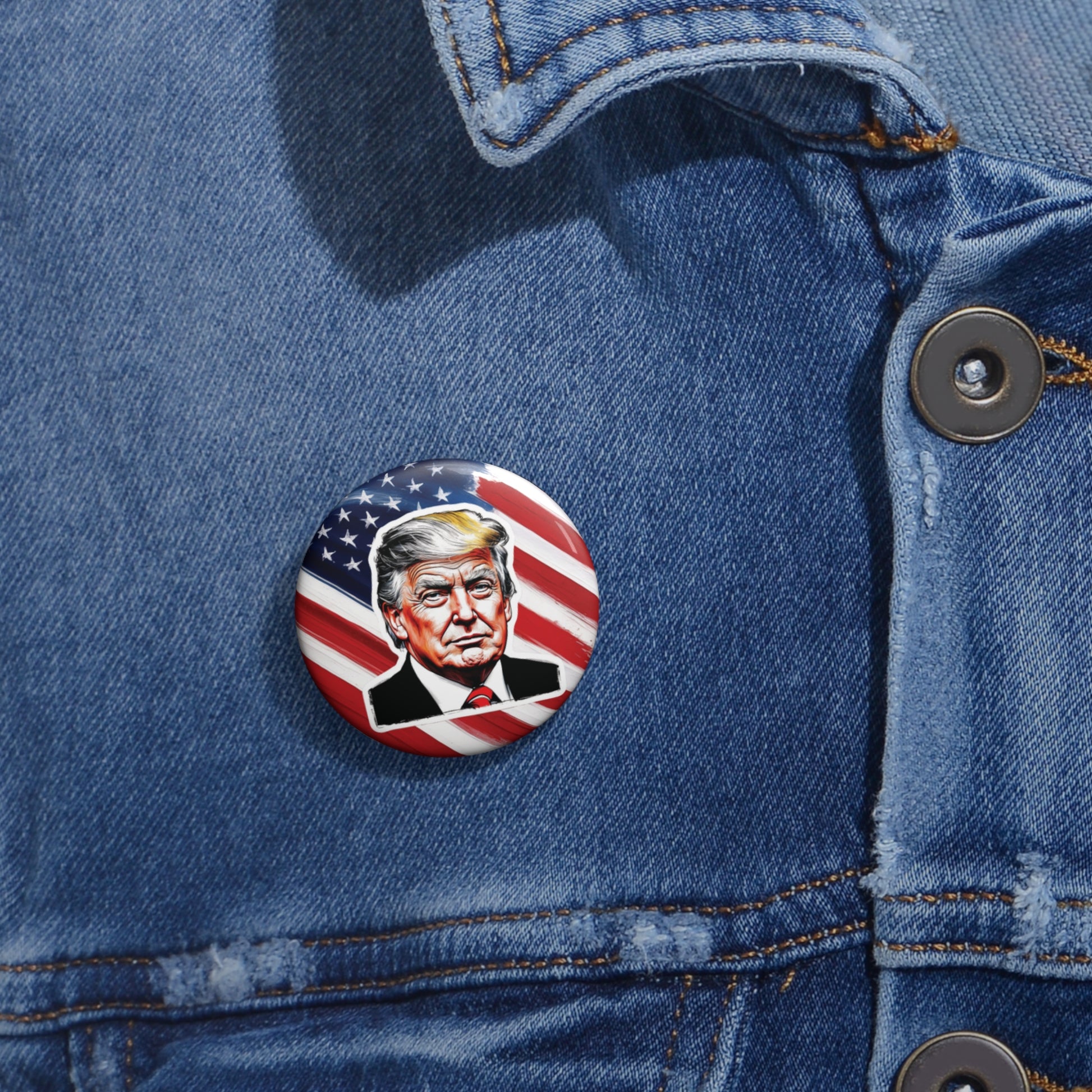 Trump Pin Button