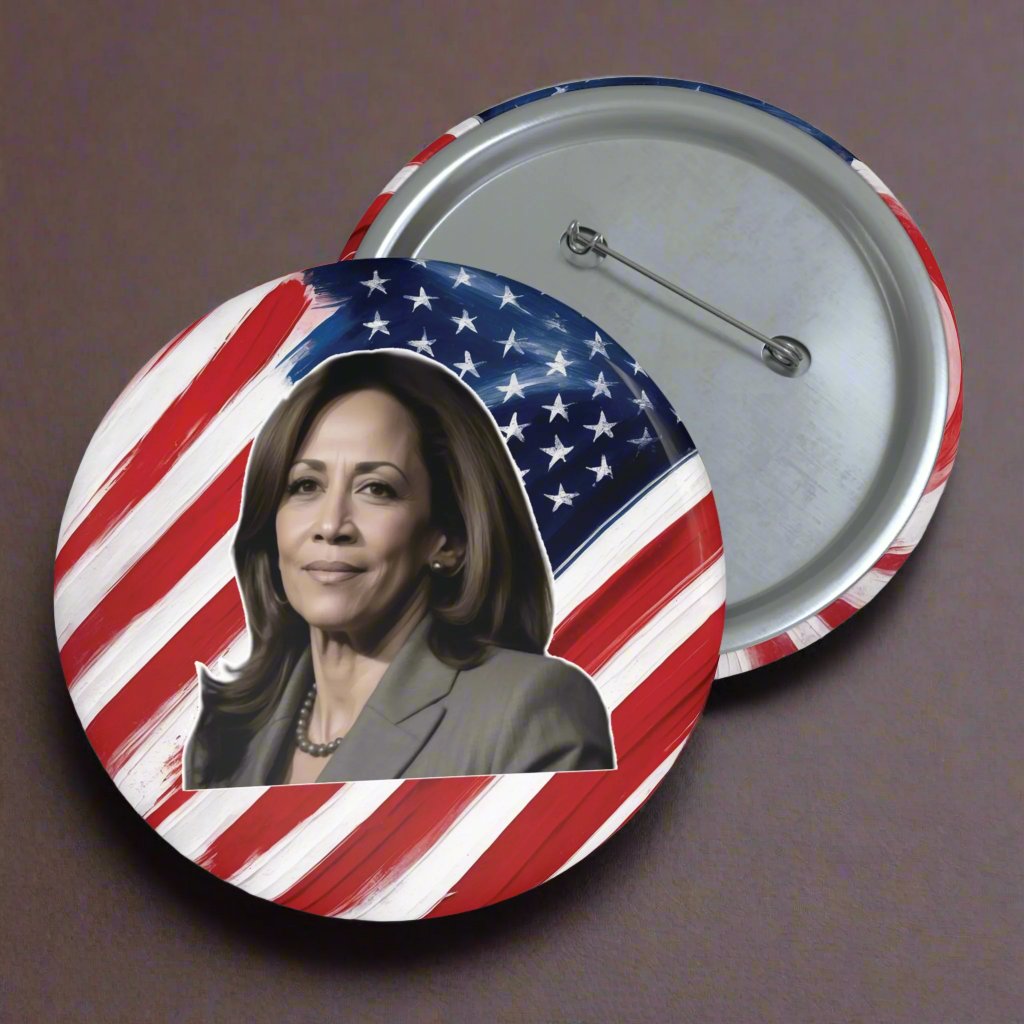 Kamala Harris Pin Button