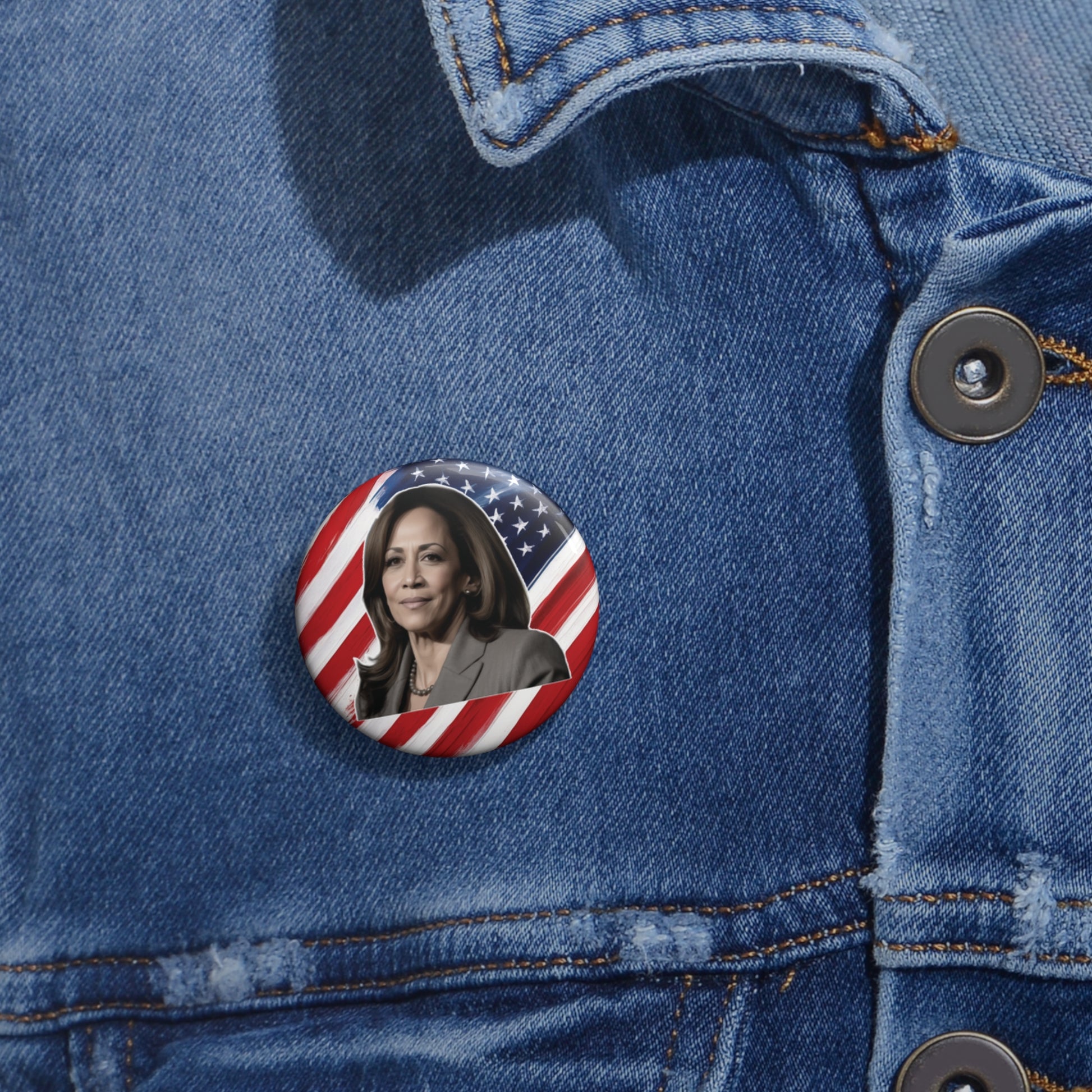 Kamala Harris Pin Button