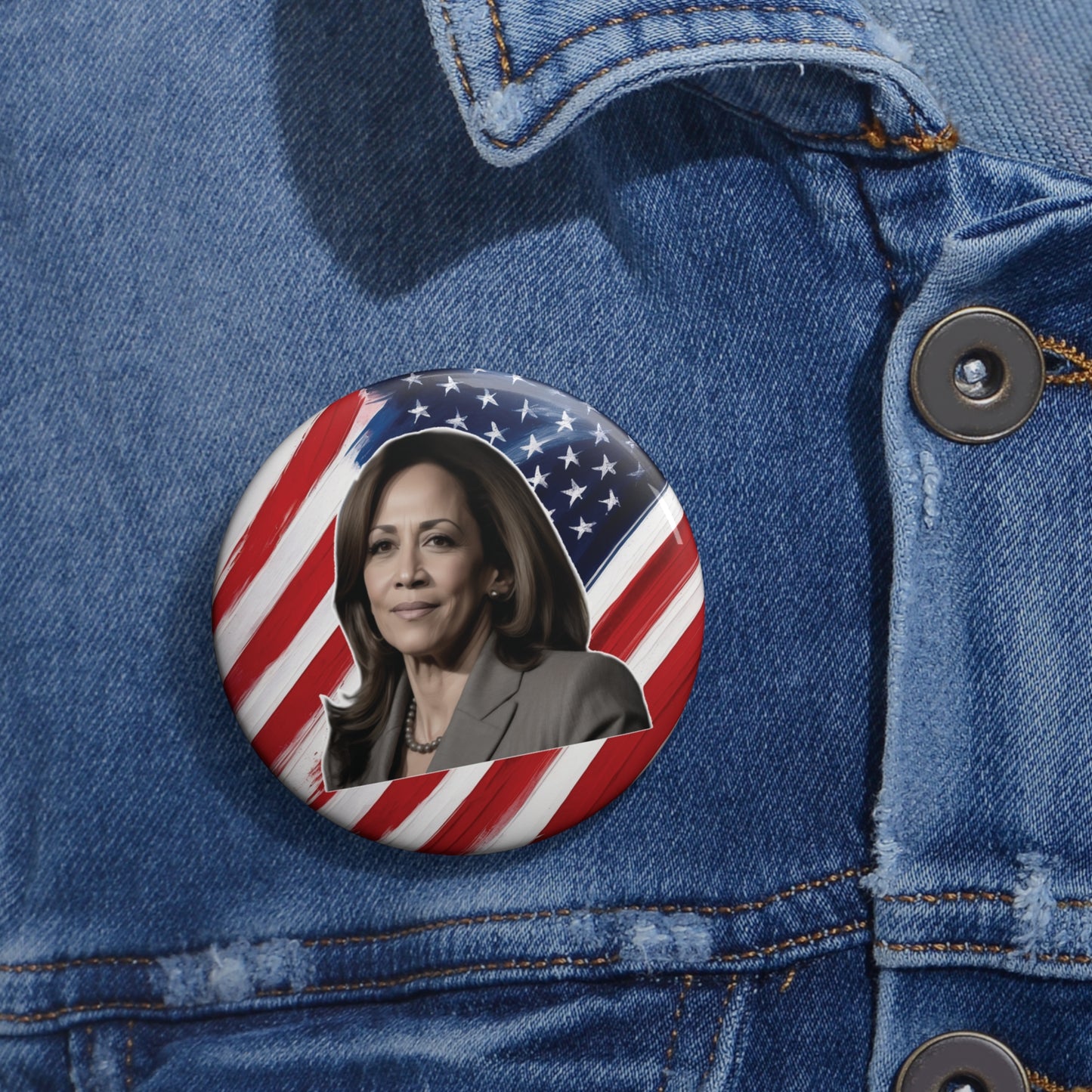 Kamala Harris Pin Button