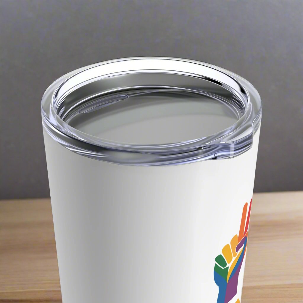 LGBTQ tumbler, 20oz stainless steel 