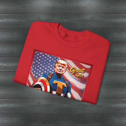 MAGA Great again "Captain Trump" Unisex Crewneck Sweatshirt U.S. elections, unisex fit