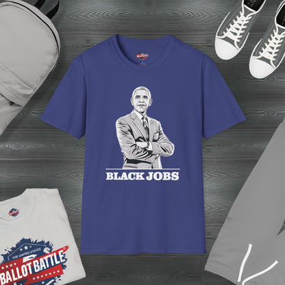 President Obama Democrats, Black-Jobs Unisex T-shirt purple