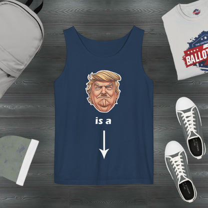 Anti Trump the dictator tank top U.S. elections, unisex fit