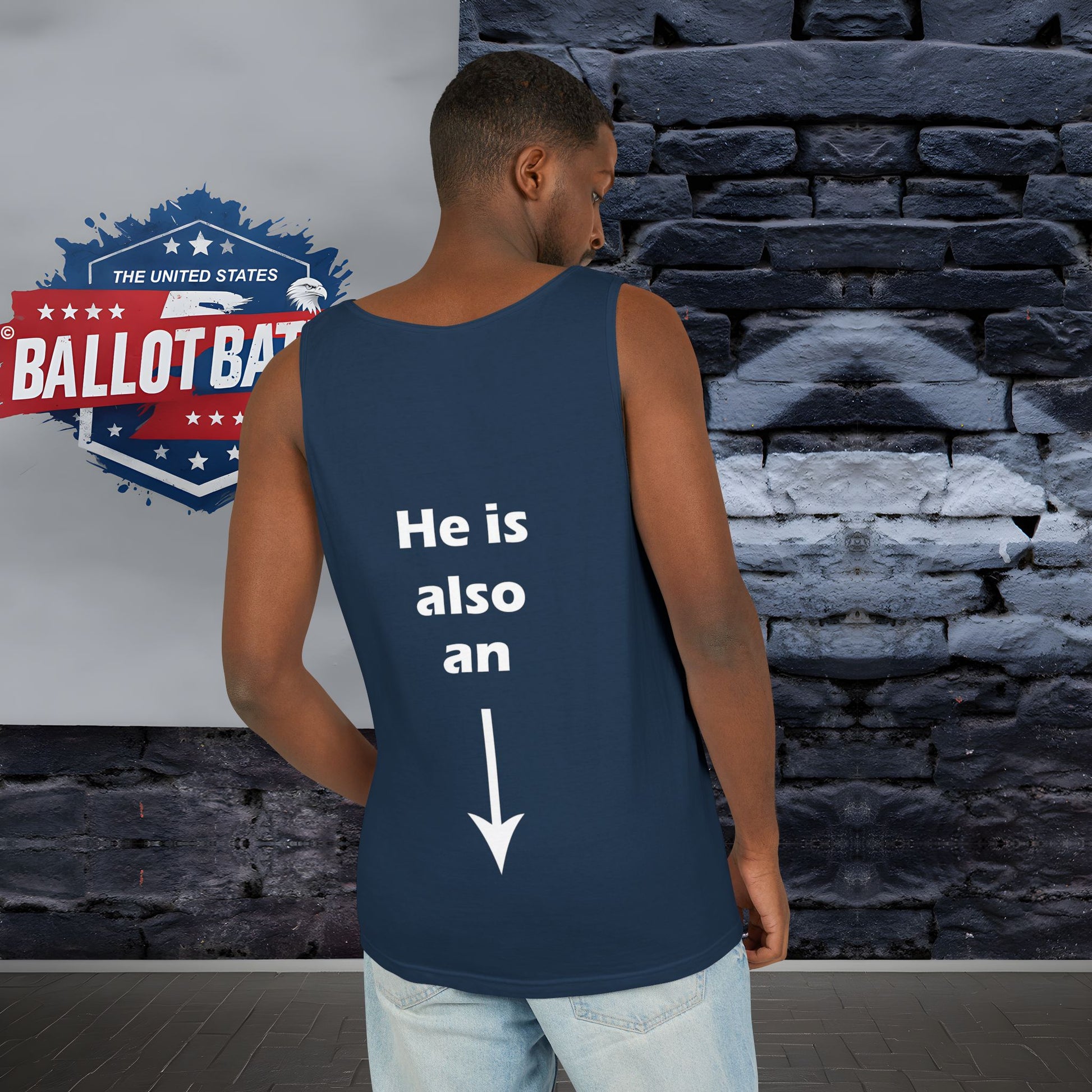 Anti Trump the dictator tank top U.S. elections, unisex fit