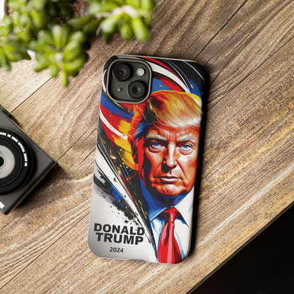 "DonaldTrump2024"    Durable Phone Case, (Samsuang/GooglePixel/iphone), (Wirless charging support)