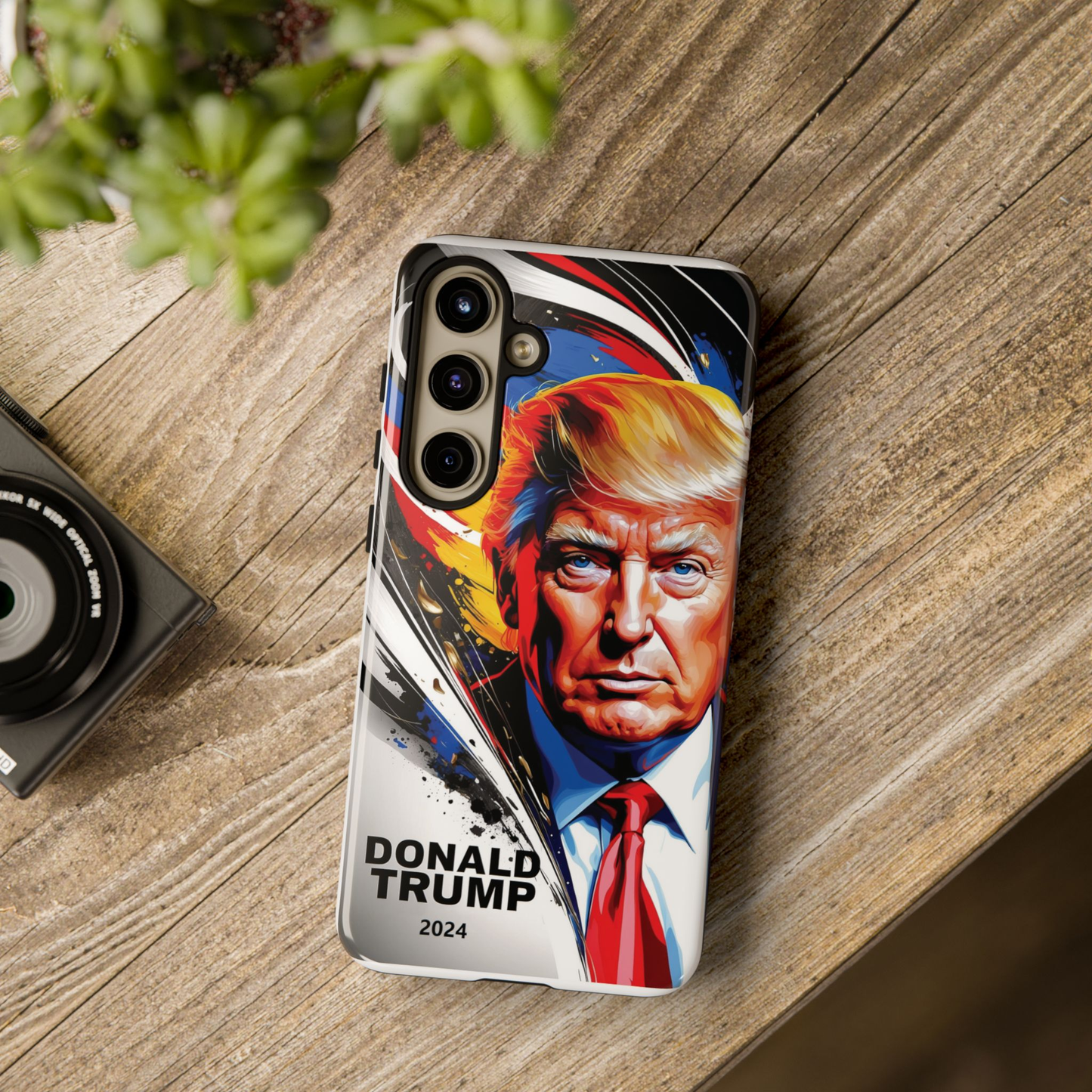 "DonaldTrump2024"    Durable Phone Case, (Samsuang/GooglePixel/iphone), (Wirless charging support)