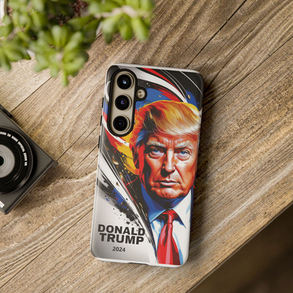 "DonaldTrump2024"    Durable Phone Case, (Samsuang/GooglePixel/iphone), (Wirless charging support)