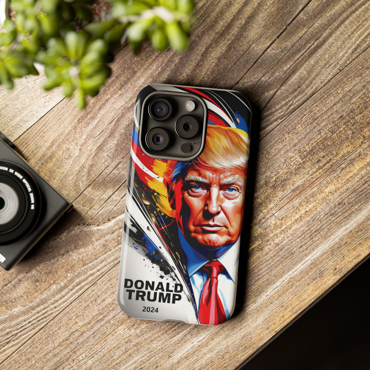 "DonaldTrump2024"    Durable Phone Case, (Samsuang/GooglePixel/iphone), (Wirless charging support)