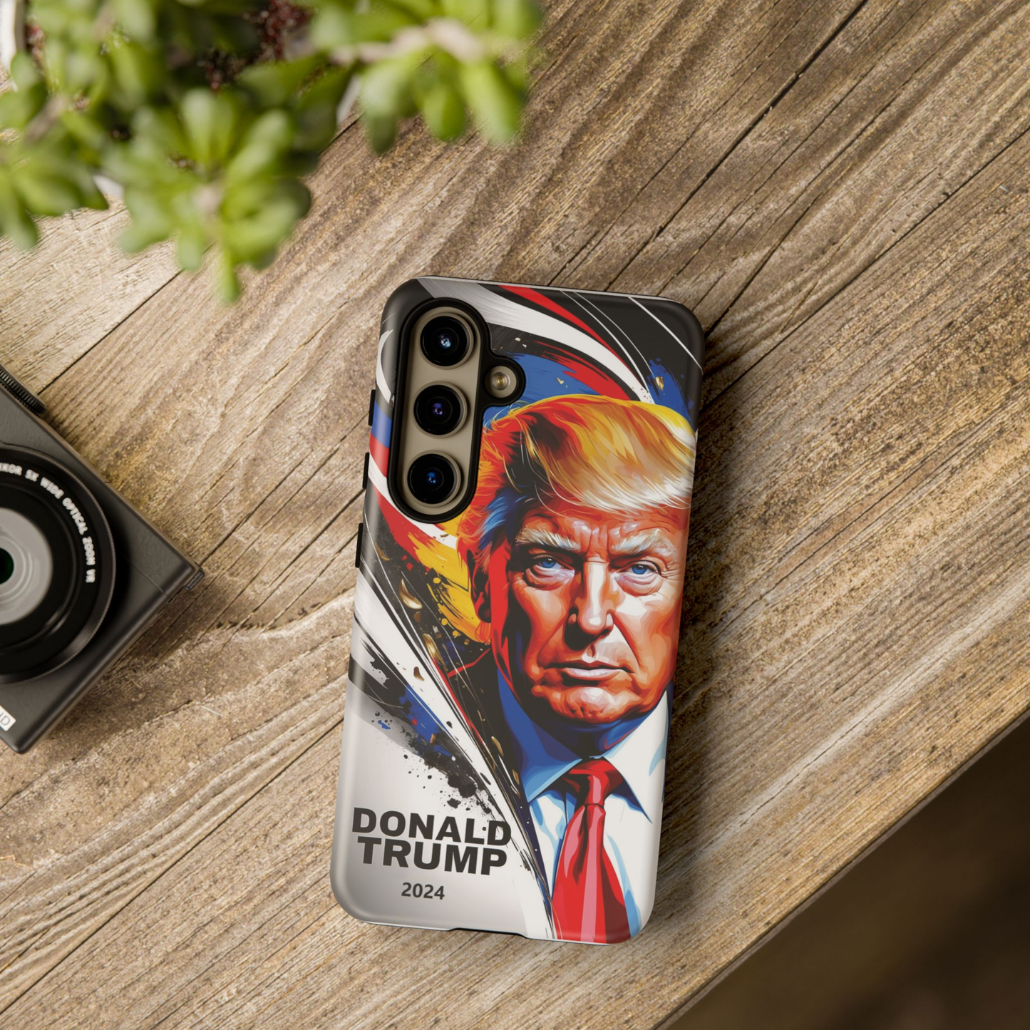 "DonaldTrump2024"    Durable Phone Case, (Samsuang/GooglePixel/iphone), (Wirless charging support)