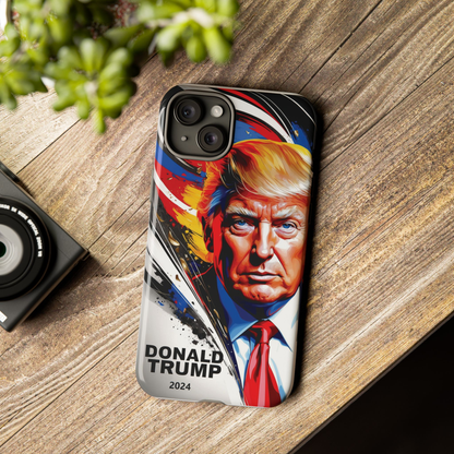 "DonaldTrump2024"    Durable Phone Case, (Samsuang/GooglePixel/iphone), (Wirless charging support)