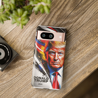 "DonaldTrump2024"    Durable Phone Case, (Samsuang/GooglePixel/iphone), (Wirless charging support)