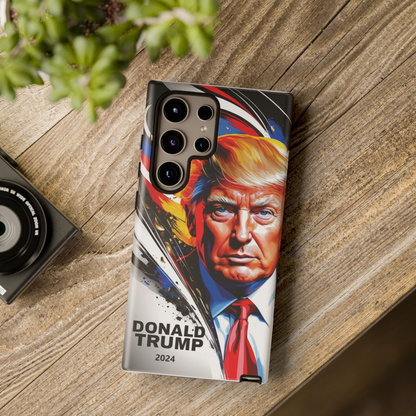 "DonaldTrump2024"    Durable Phone Case, (Samsuang/GooglePixel/iphone), (Wirless charging support)