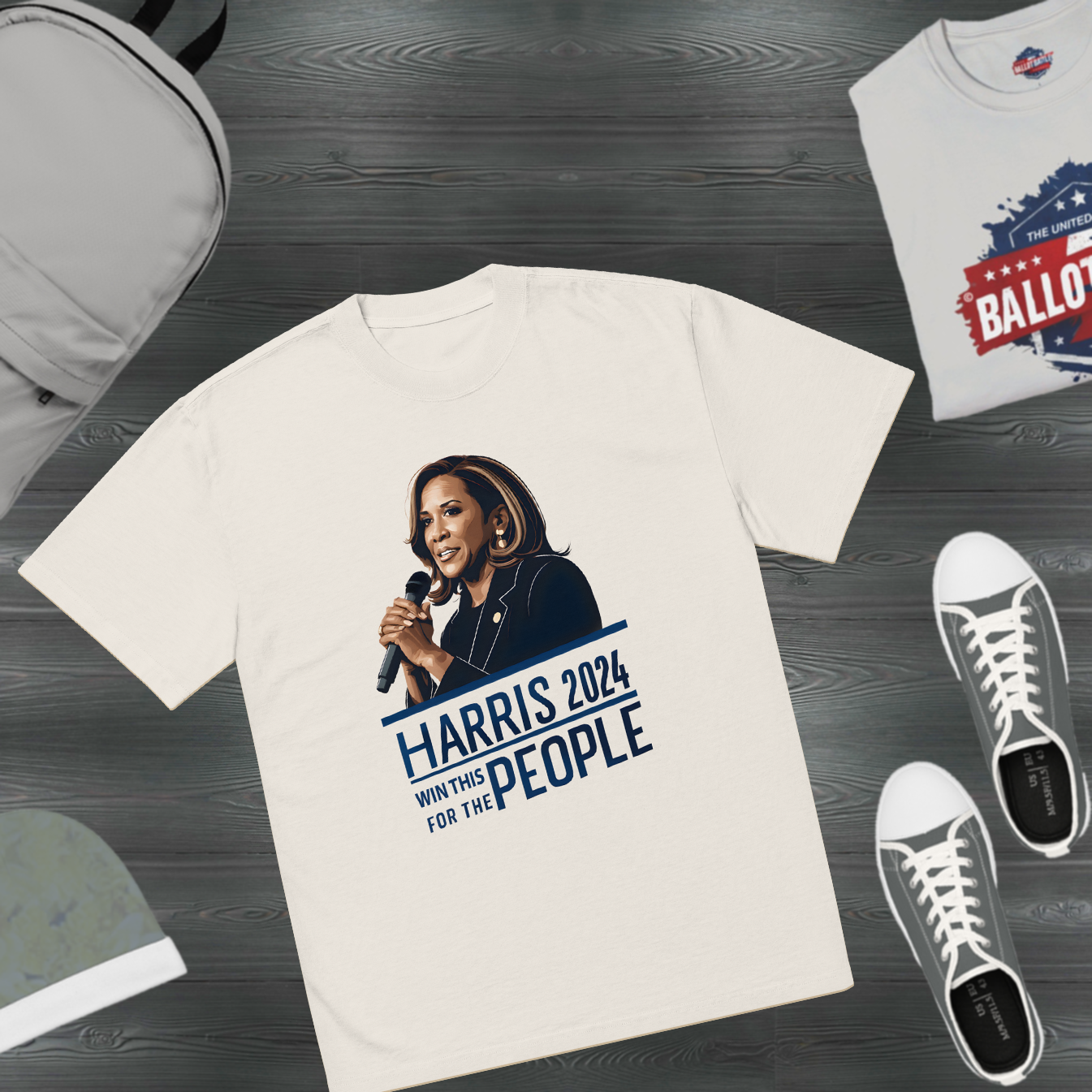 Kamala Harris "WIN THIS" Oversized T-Shirt